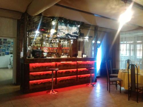 The lounge or bar area at Lyudmila