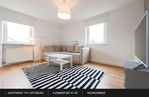 Χώρος καθιστικού στο HEJ Apartments Bayreuth