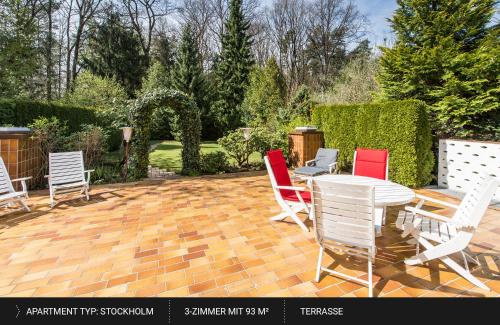 Κήπος έξω από το HEJ Apartments Bayreuth