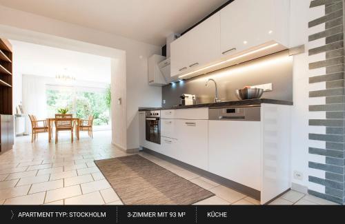 Η κουζίνα ή μικρή κουζίνα στο HEJ Apartments Bayreuth