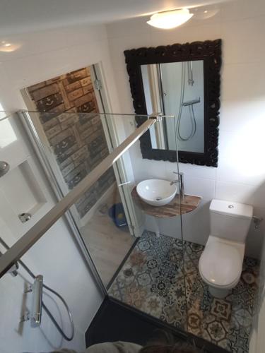 Koupelna v ubytování Vinkenhof 6-8 personen