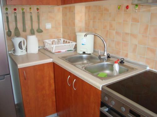 Kuchyň nebo kuchyňský kout v ubytování Apartment for Family
