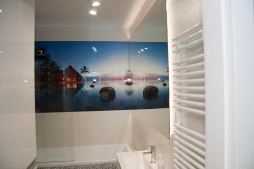 Kúpeľňa v ubytovaní Apartament Cybernetyki Mokotów