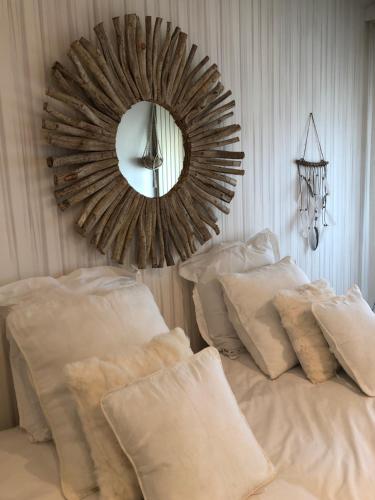 Ένα ή περισσότερα κρεβάτια σε δωμάτιο στο Spa campagne design