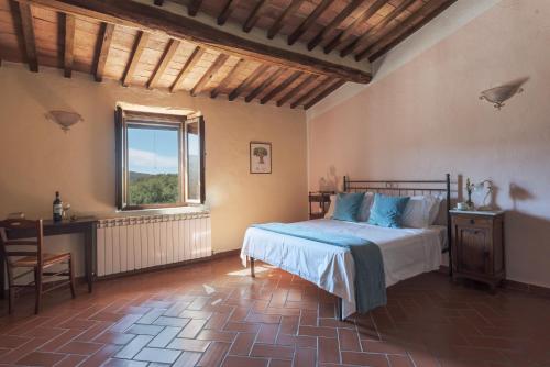 Postelja oz. postelje v sobi nastanitve Agriturismo Villa La Palazzetta Terre di GIORGIO
