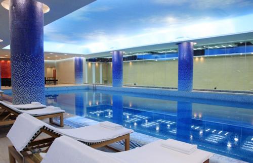 The swimming pool at or near Beijing International Hotel