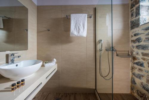 Kúpeľňa v ubytovaní Mandy Luxury Villa Cretevasion
