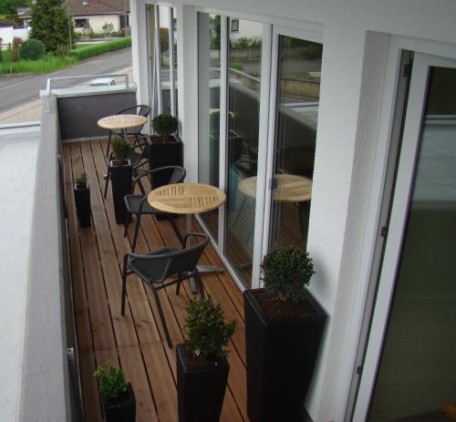 
Ein Balkon oder eine Terrasse in der Unterkunft Pension Jägerhof
