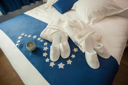 Katil atau katil-katil dalam bilik di Hotel Boutique Barra Alta (Adults Only)