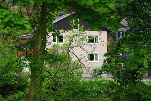Taman di luar Ferienwohnung Bacharach