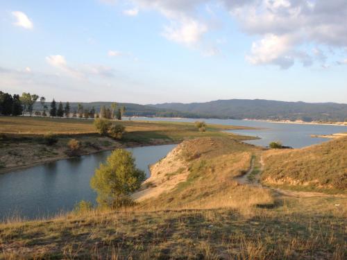 a view of a river from a hill at Casa Marida in Camigliatello Silano