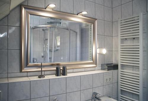 A bathroom at Apartment Sonnenterrasse