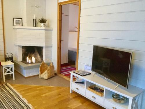 Televisyen dan/atau pusat hiburan di Herranterttu Apartments