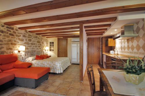 Postel nebo postele na pokoji v ubytování Apartamentos Santa Agueda