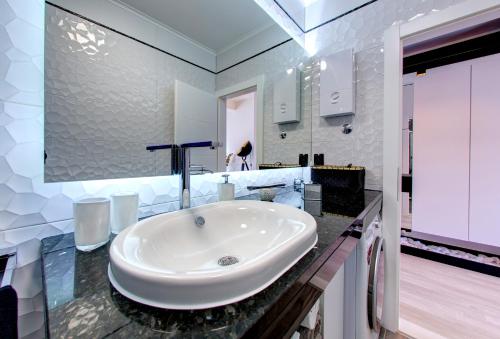 Bilik mandi di Luxury apartment CRYSTAL