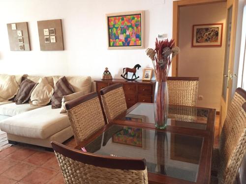 A seating area at Playa Paraiso 27A