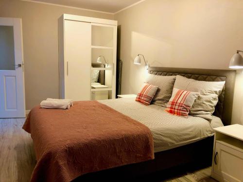 Katil atau katil-katil dalam bilik di Apartament Warecka