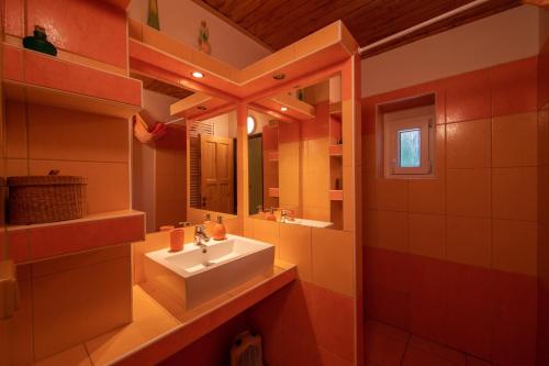 Koupelna v ubytování Apartmány Chalupa "Pod lípou"