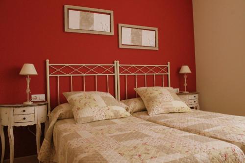 Posteľ alebo postele v izbe v ubytovaní APARTAMENTO HARINERA-AOIZ