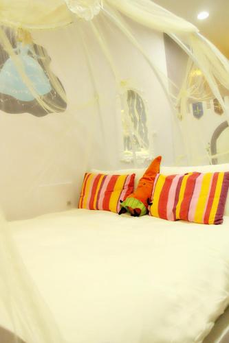 Cama o camas de una habitación en 神悅屋Happy House