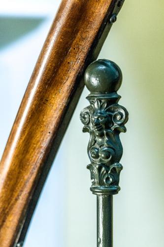 a close up of a brass handle on a mirror at Le Fassardy in Châteauroux