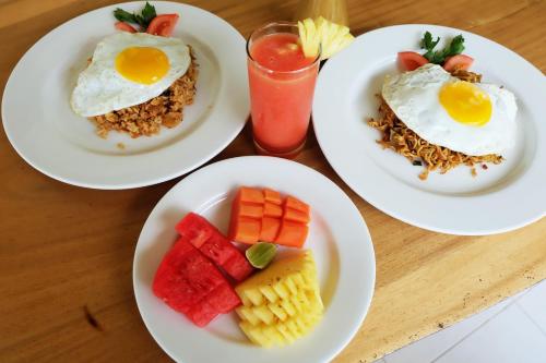 Jídlo v vily nebo okolí