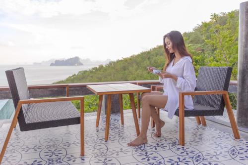 Landskap semula jadi dekat dengan vila ini