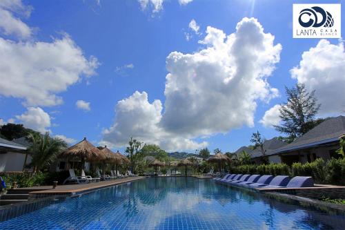 a swimming pool at the resort at Lanta Casa Blanca in Ko Lanta