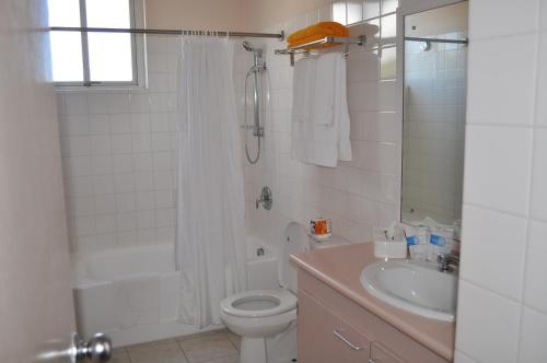 Koupelna v ubytování Hotel PomMarine