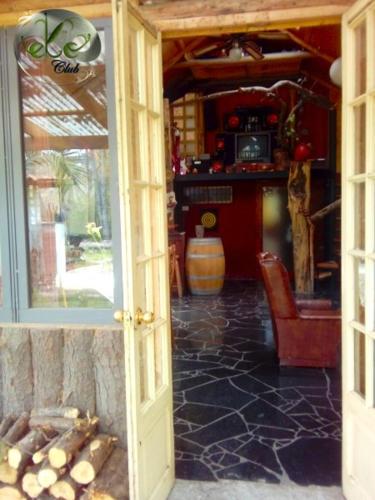 an open door of a house with a room at EkoClub in Paine