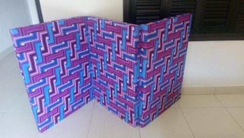 a large purple and blue object on the floor at ZamLan Gold Coast Morib Intl Resort - Studio in Banting