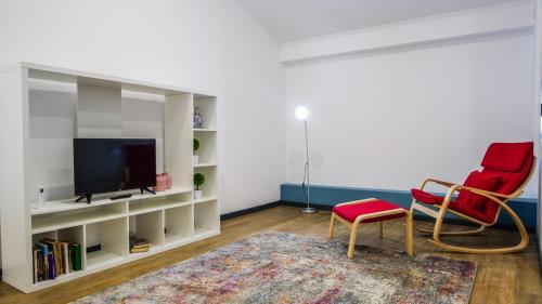 TV a/nebo společenská místnost v ubytování Cílio House - Duplex