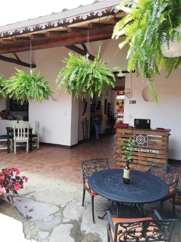 Αίθριο ή υπαίθριος χώρος στο Hotel Casa Claustro De Zapatoca