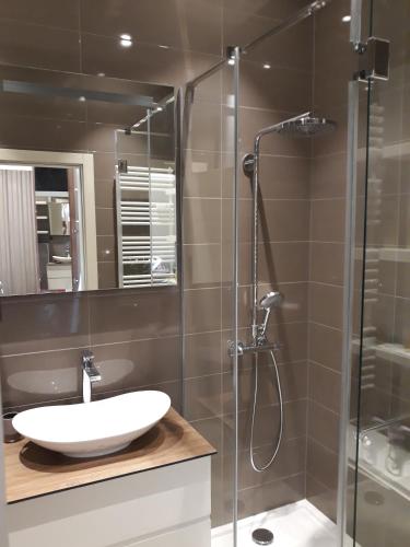 חדר רחצה ב-Apartman Prestige Center