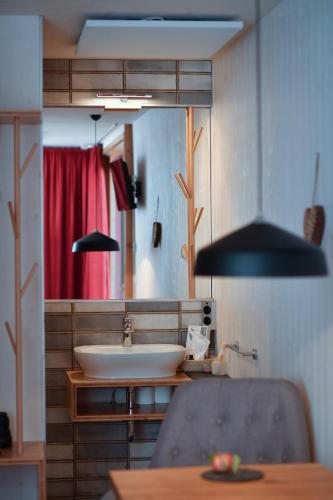 Postel nebo postele na pokoji v ubytování roo'n Lodges#KOLM