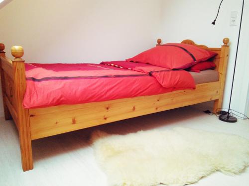 Postel nebo postele na pokoji v ubytování Otterhaus