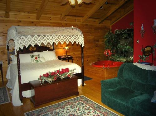 En eller flere senger på et rom på Black Forest Bed & Breakfast