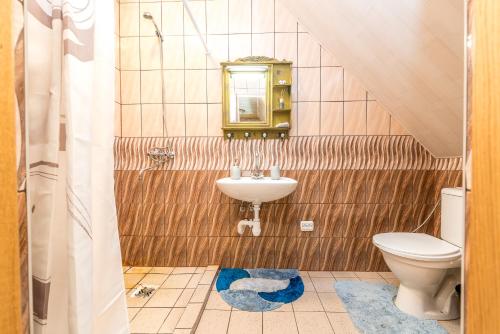 Koupelna v ubytování Edmart