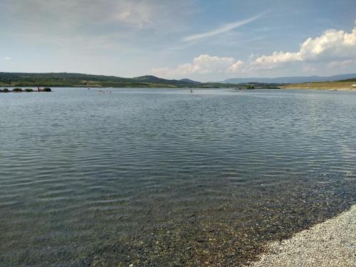 a view of a large body of water at Dům na návsi in Teplice