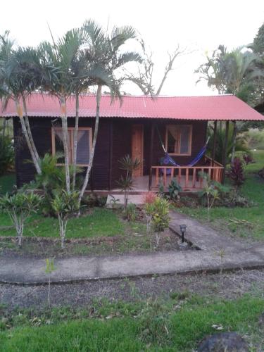 a house with a hammock in front of it at Hotel Rincón de la Vieja Lodge in Liberia