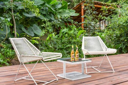 Taman di luar Casa de Piedra Tulum