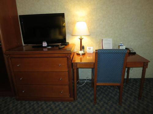 A television and/or entertainment centre at North Vancouver Hotel