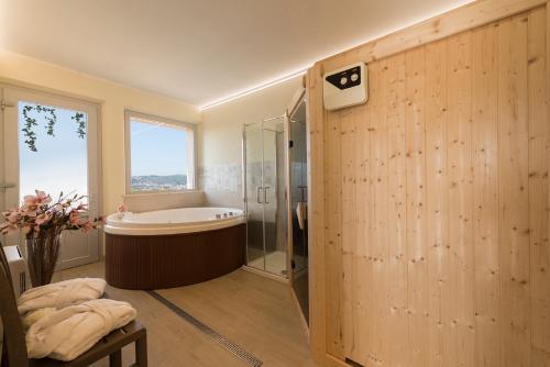 Koupelna v ubytování Podere Abbazia b&b