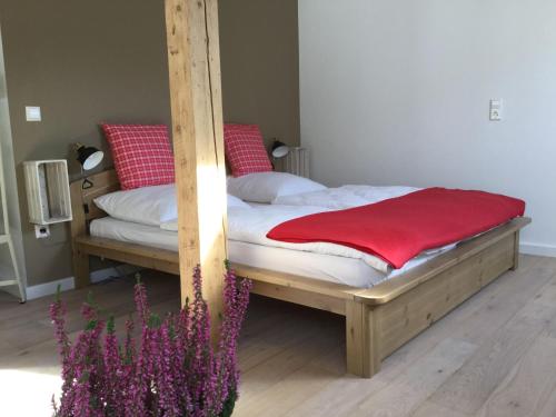 Postel nebo postele na pokoji v ubytování Erikas Haus