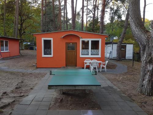 Stolní tenis v ubytování Ferienanlage "Am Sidowsee" nebo okolí