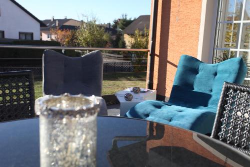 Balkoni atau teres di B&B’s im Aischgrund