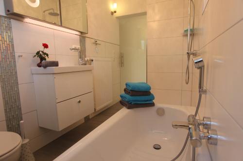 Bilik mandi di B&B’s im Aischgrund