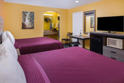 Postel nebo postele na pokoji v ubytování Americas Best Value Inn West Columbia