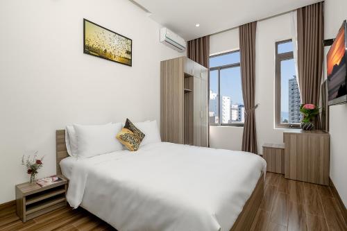Ένα ή περισσότερα κρεβάτια σε δωμάτιο στο Van apartment