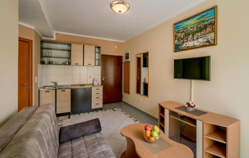 Apartmani Amorにあるキッチンまたは簡易キッチン